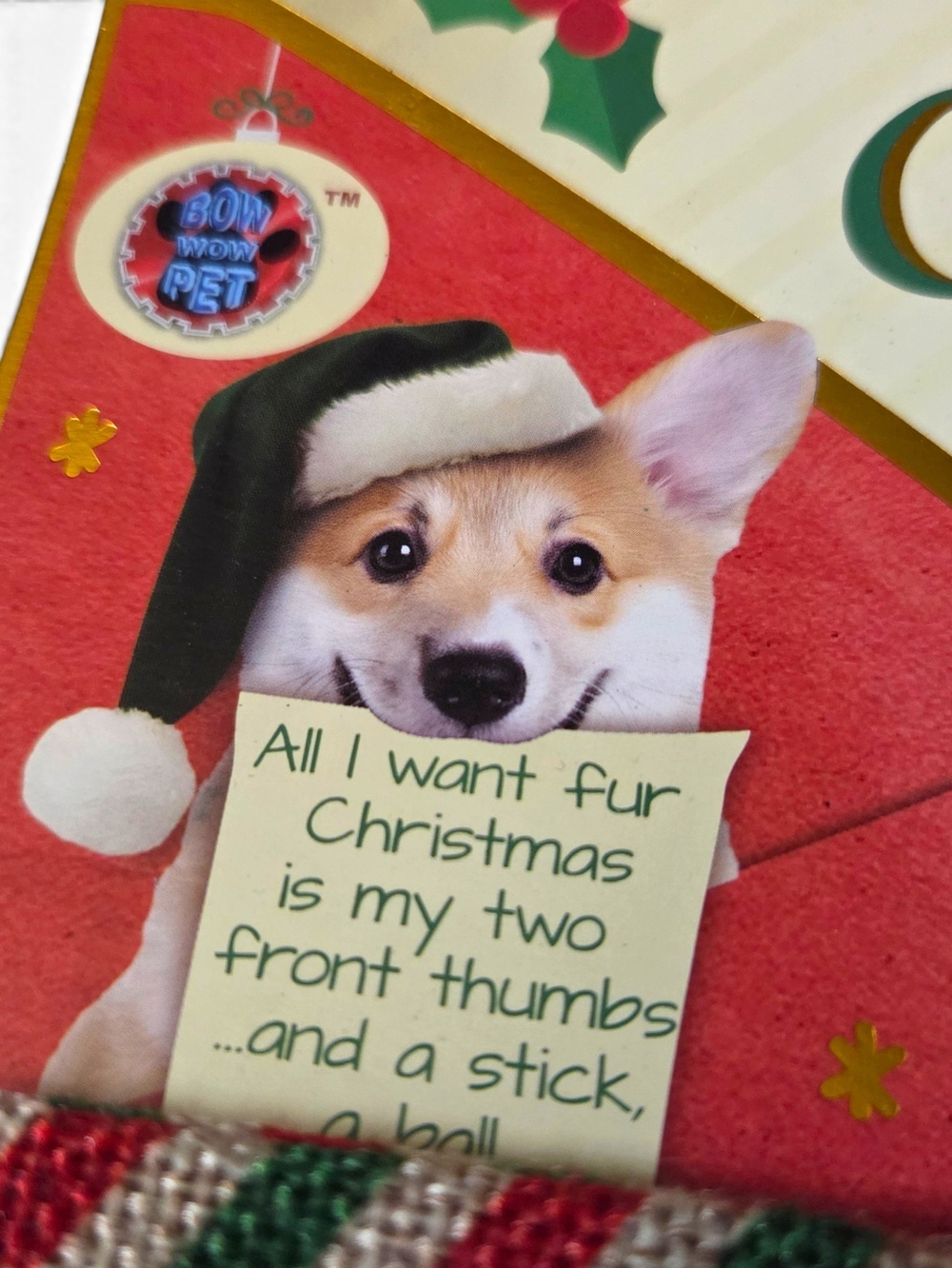 Bow-Wow Pet "Letter to Santa" Christmas Crinkle Dog Toy - Picture 14 of 14